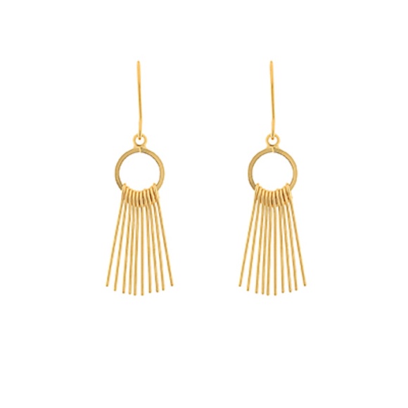 Metal Bar Tassel Earrings - Picture 1 of 1